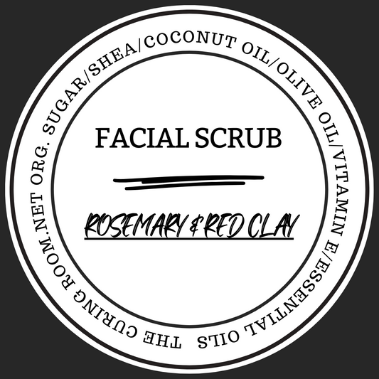 Red Clay and Rosemary Facial Scrub